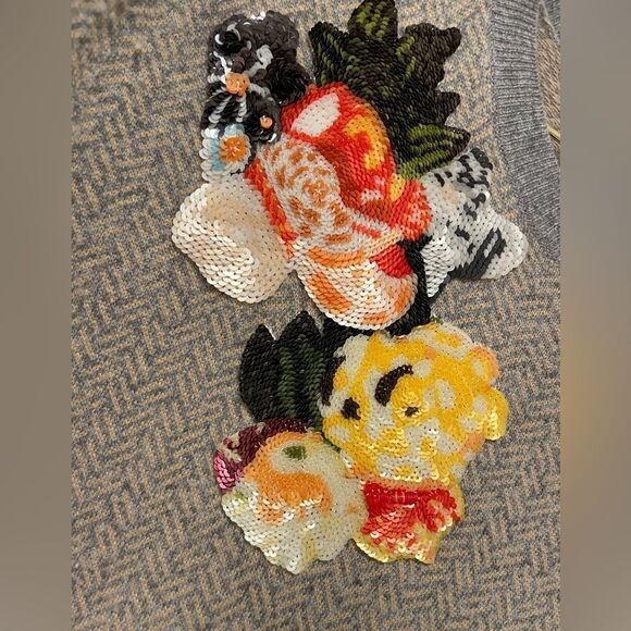 EUC J. Crew Collection Herringbone Floral Sequin Sz. XS - Picture 5 of 6